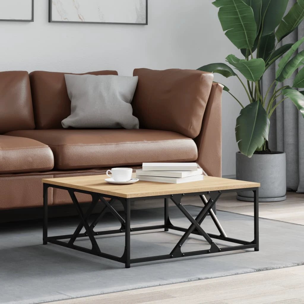 VidaXL Coffee Table 100x100x40cm Engineered Wood Living Room by vidaXL