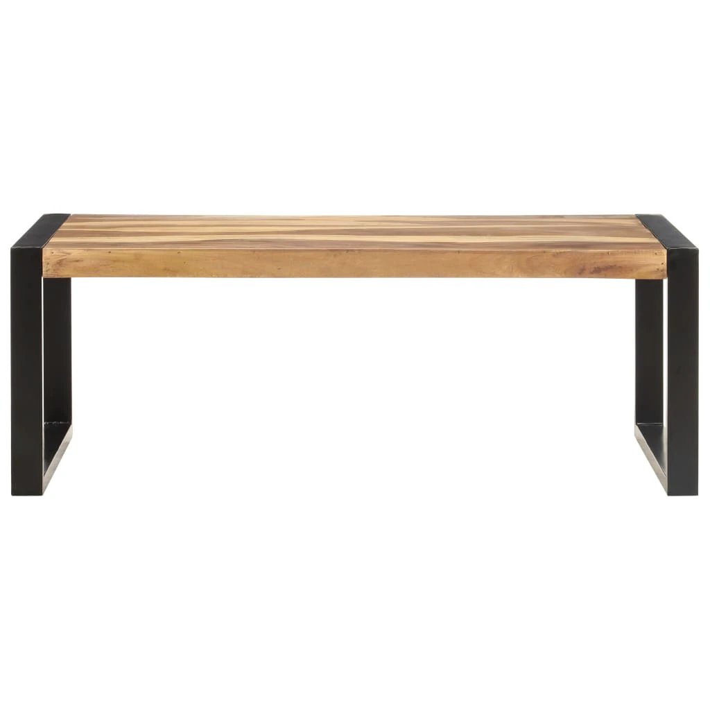 VidaXL Coffee Table 110x60x40 Cm Solid Wood Sheesham Finish For Living Room Decor by vidaXL