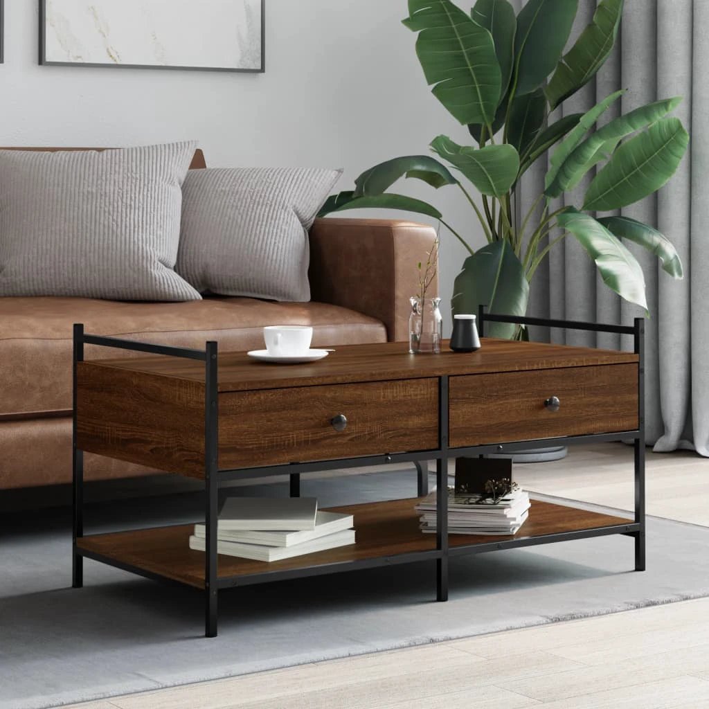 VidaXL Coffee Table 99x50x50 cm Engineered Wood Living Room by vidaXL