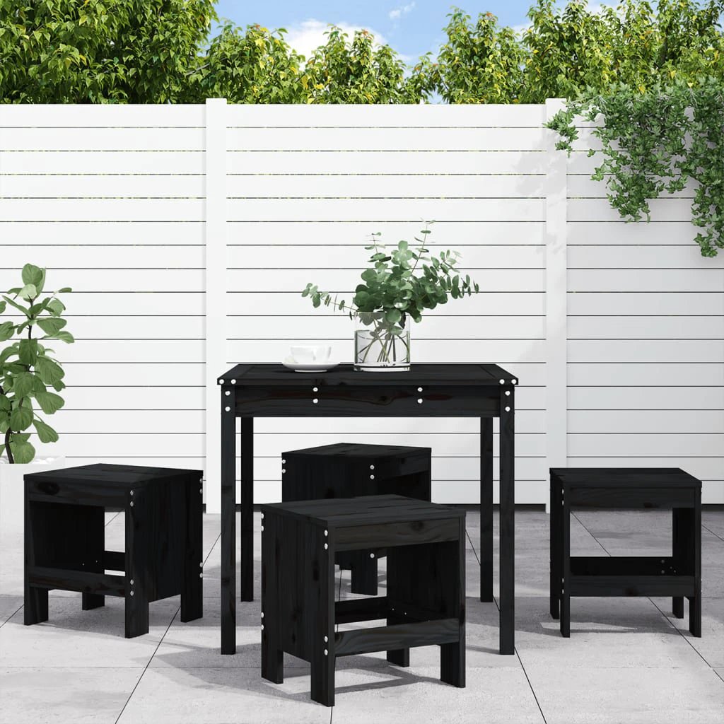 vidaXL VidaXL Garden Dining Set Solid Pine Wood 5 Piece Outdoor - Garden Set