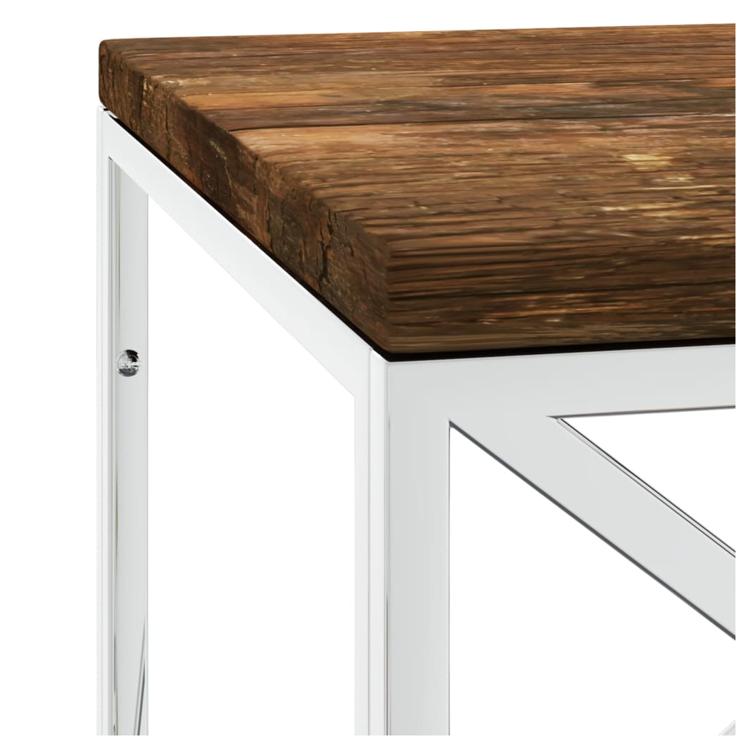 vidaXL VidaXL Coffee Table 110x45x45 Cm Stainless Steel Glass Modern Living Room Centerpiece - Coffee Table