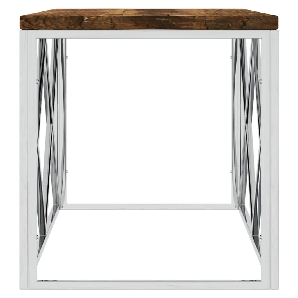 vidaXL VidaXL Coffee Table 110x45x45 Cm Stainless Steel Glass Modern Living Room Centerpiece - Coffee Table