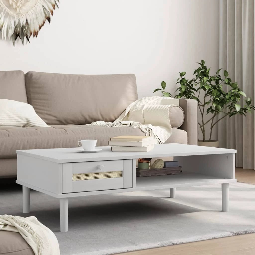 VidaXL Coffee Table 100x55x33 cm Rattan Look Living Room by vidaXL