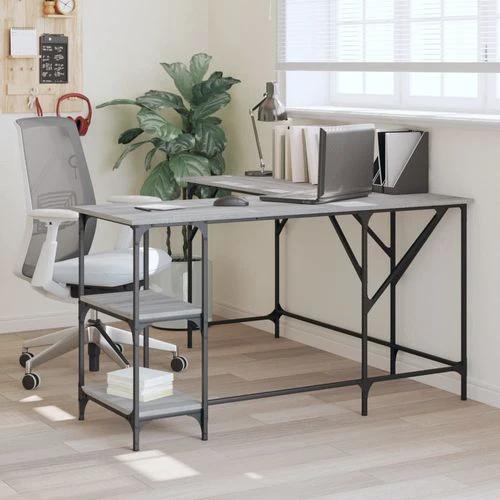 vidaXL vidaXL Office Desk 139x139x75 cm Engineered Wood with Moisture Resistance for Functional Home Workspaces - Desk