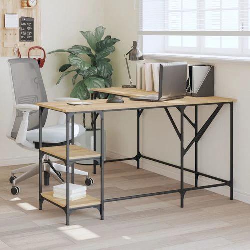 vidaXL vidaXL Office Desk 139x139x75 cm Engineered Wood with Moisture Resistance for Functional Home Workspaces - Desk