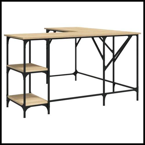 vidaXL vidaXL Office Desk 139x139x75 cm Engineered Wood with Moisture Resistance for Functional Home Workspaces - Desk