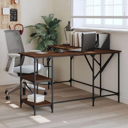 vidaXL vidaXL Office Desk 139x139x75 cm Engineered Wood with Moisture Resistance for Functional Home Workspaces - Desk