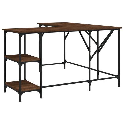 vidaXL Office Desk 139x139x75 cm Engineered Wood with Moisture Resistance for Functional Home Workspaces by vidaXL
