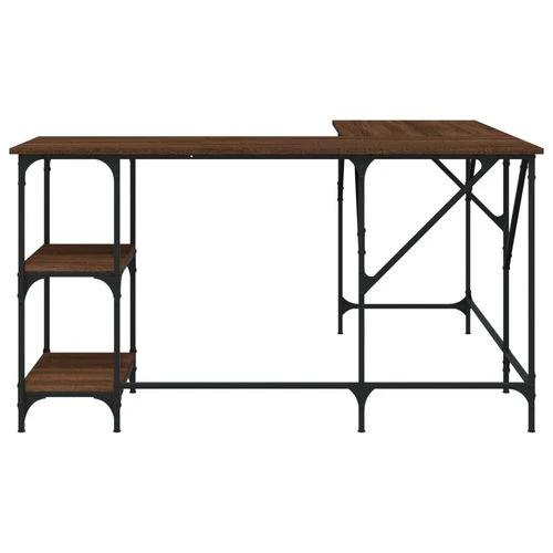 vidaXL Office Desk 139x139x75 cm Engineered Wood with Moisture Resistance for Functional Home Workspaces by vidaXL