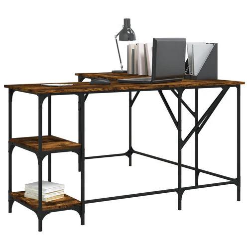 vidaXL Office Desk 139x139x75 cm Engineered Wood with Moisture Resistance for Functional Home Workspaces by vidaXL