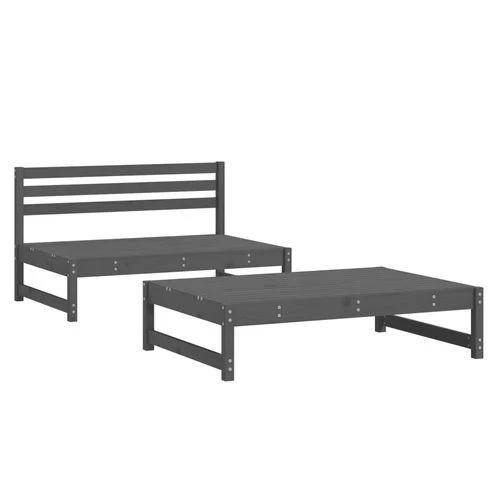 vidaXL Garden Middle Sofa 120x80 cm Solid Wood Pine with Slatted Design for Outdoor Relaxation by vidaXL