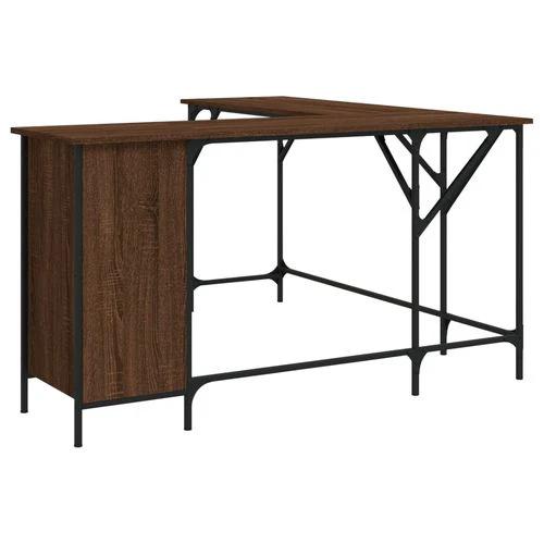 vidaXL vidaXL Black Desk 141x141x75 cm Durable Engineered Wood for Home Office Use - Desk