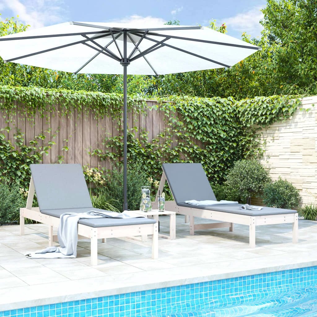 VidaXL Sun Lounger 199.5x60x74cm Adjustable Patio by vidaXL