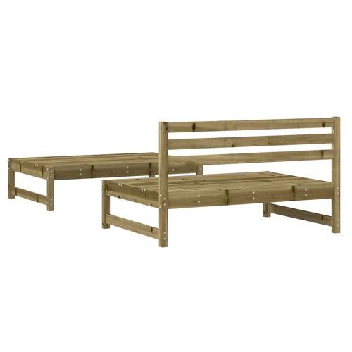 vidaXL vidaXL Garden Middle Sofa 120x80 cm Solid Wood Pine with Slatted Design for Outdoor Relaxation - Garden Sofa Sets