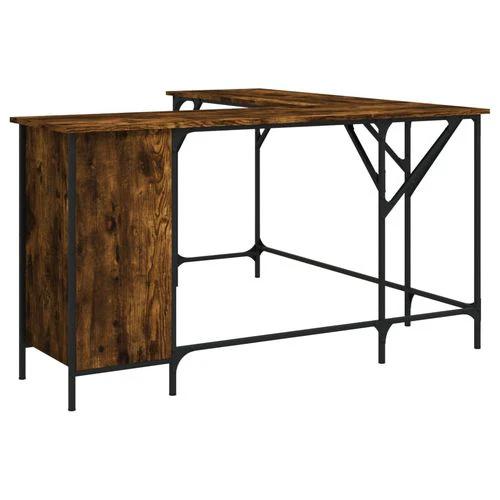 vidaXL vidaXL Black Desk 141x141x75 cm Durable Engineered Wood for Home Office Use - Desk