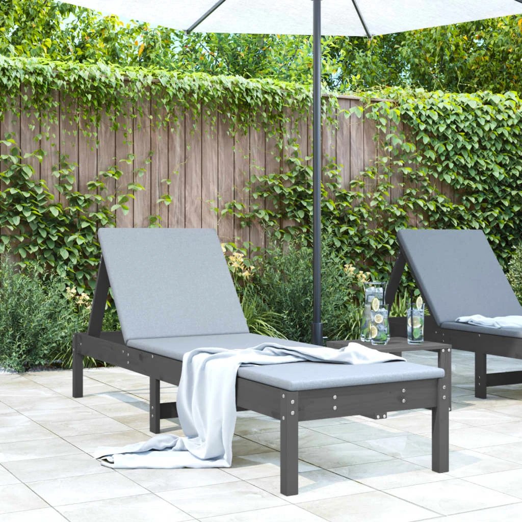 VidaXL Sun Lounger 199.5x60x74cm Adjustable Patio by vidaXL