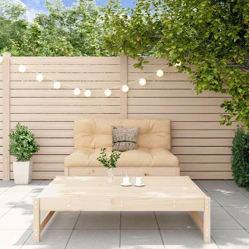 vidaXL Garden Middle Sofa 120x80 cm Solid Wood Pine with Slatted Design for Outdoor Relaxation by vidaXL