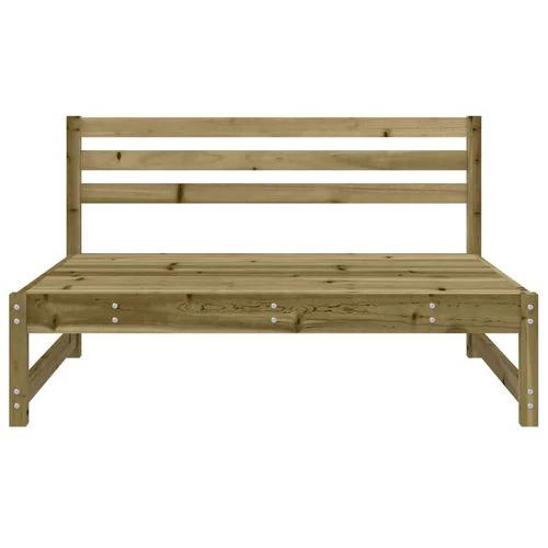vidaXL Garden Middle Sofa 120x80 cm Solid Wood Pine with Slatted Design for Outdoor Relaxation by vidaXL