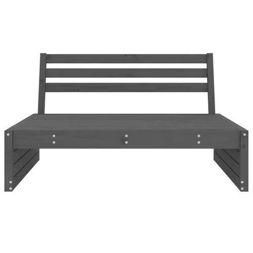 vidaXL Garden Middle Sofa 120x80 cm Solid Pine Wood with Slatted Design for Outdoor Relaxation by vidaXL