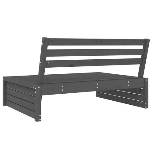 vidaXL vidaXL Garden Middle Sofa 120x80 cm Solid Pine Wood with Slatted Design for Outdoor Relaxation - Garden Sofa Sets