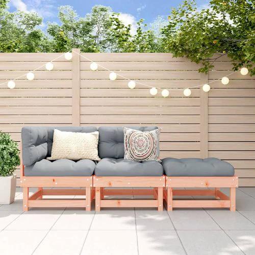 vidaXL Garden Corner Sofa with Cushions in Solid Pine Wood for Stylish Outdoor Relaxation by vidaXL