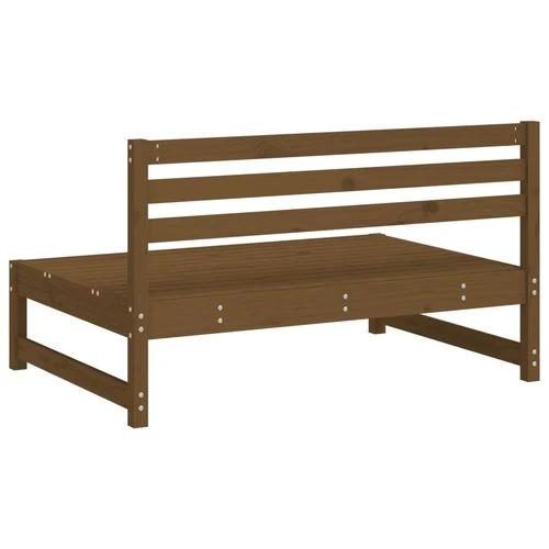 vidaXL Garden Middle Sofa 120x80 cm Solid Wood Pine with Slatted Design for Outdoor Relaxation by vidaXL