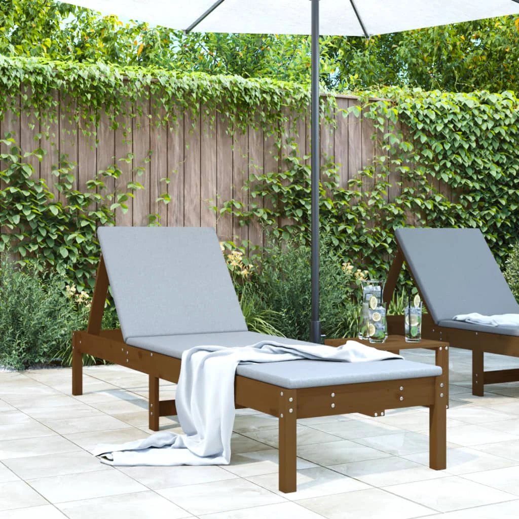 VidaXL Sun Lounger 199.5x60x74cm Adjustable Patio by vidaXL