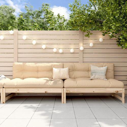 vidaXL vidaXL Garden Middle Sofa 120x80 cm Solid Wood Pine with Slatted Design for Outdoor Relaxation - Garden Sofa Sets
