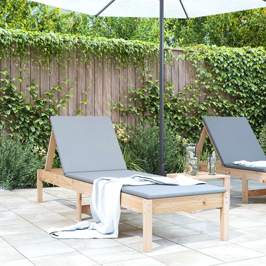 VidaXL Sun Lounger 199.5x60x74cm Adjustable Patio by vidaXL