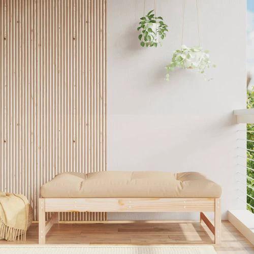 vidaXL Garden Middle Sofa 120x80 cm Solid Wood Pine with Slatted Design for Outdoor Relaxation by vidaXL