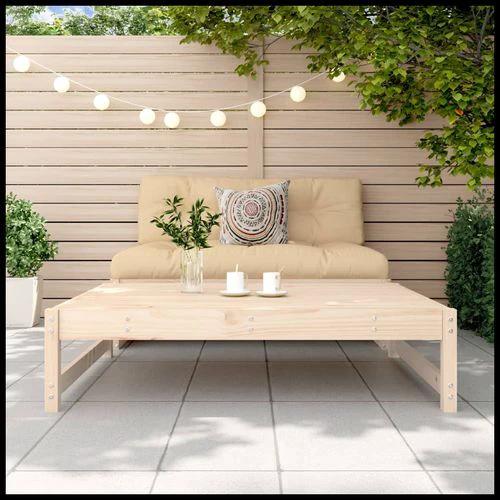 vidaXL Garden Middle Sofa 120x80 cm Solid Wood Pine with Slatted Design for Outdoor Relaxation by vidaXL