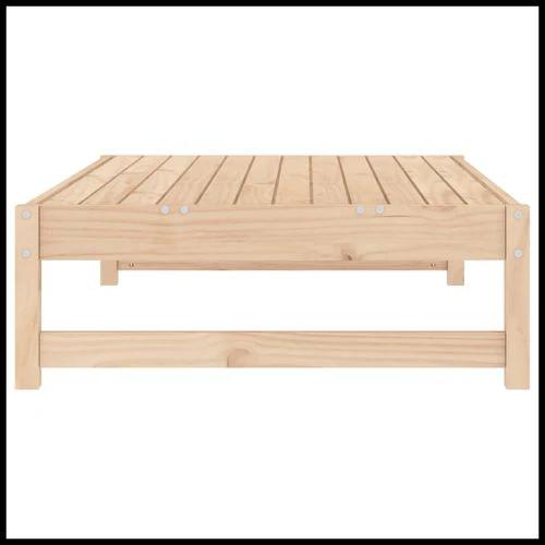 vidaXL Garden Middle Sofa 120x80 cm Solid Wood Pine with Slatted Design for Outdoor Relaxation by vidaXL
