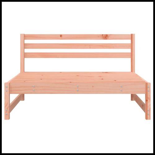 vidaXL Garden Middle Sofa 120x80 cm Solid Wood Pine with Slatted Design for Outdoor Relaxation by vidaXL