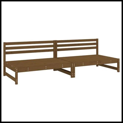 vidaXL vidaXL Garden Middle Sofa 120x80 cm Solid Wood Pine with Slatted Design for Outdoor Relaxation - Garden Sofa Sets