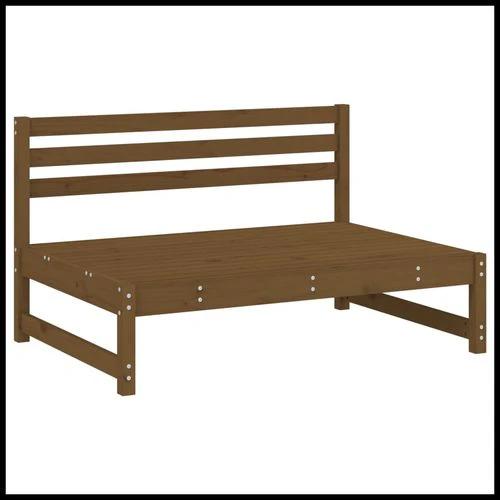 vidaXL vidaXL Garden Middle Sofa 120x80 cm Solid Wood Pine with Slatted Design for Outdoor Relaxation - Garden Sofa Sets
