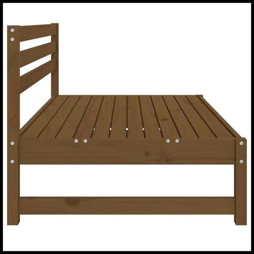 vidaXL Garden Middle Sofa 120x80 cm Solid Wood Pine with Slatted Design for Outdoor Relaxation by vidaXL