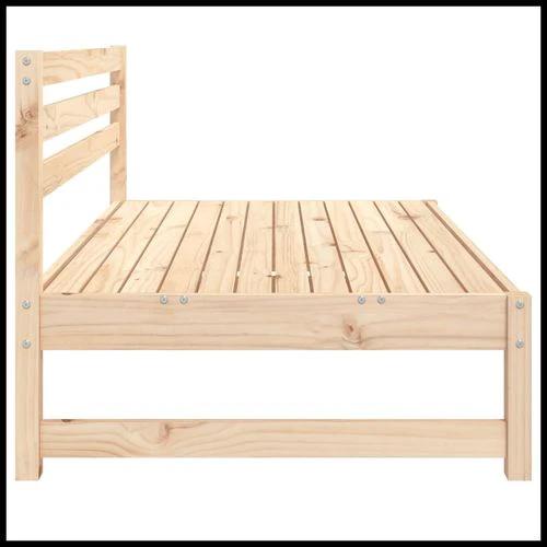 vidaXL Garden Middle Sofa 120x80 cm Solid Wood Pine with Slatted Design for Outdoor Relaxation by vidaXL