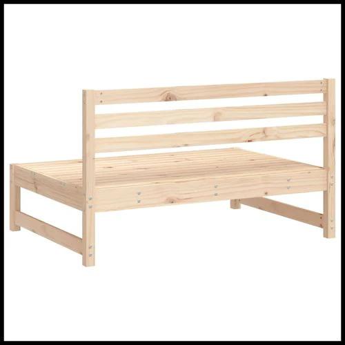 vidaXL vidaXL Garden Middle Sofa 120x80 cm Solid Wood Pine with Slatted Design for Outdoor Relaxation - Garden Sofa Sets