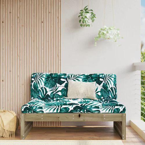 vidaXL vidaXL Garden Middle Sofa 120x80 cm Solid Pine Wood with Slatted Design for Outdoor Relaxation - Garden Sofa Sets