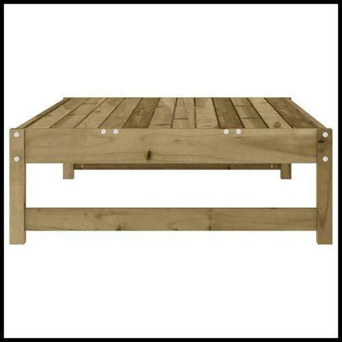 vidaXL Garden Middle Sofa 120x80 cm Solid Wood Pine with Slatted Design for Outdoor Relaxation by vidaXL