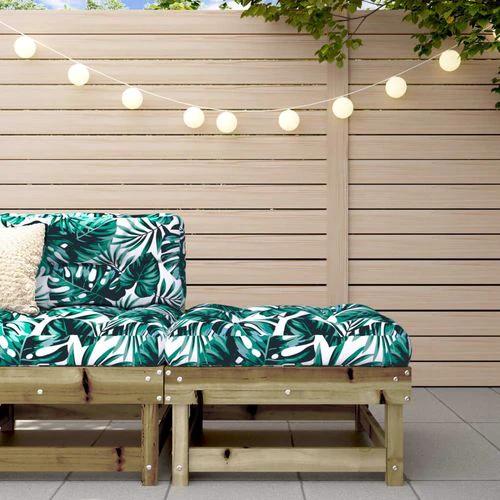 vidaXL Garden Corner Sofa with Cushions in Solid Pine Wood for Stylish Outdoor Relaxation by vidaXL