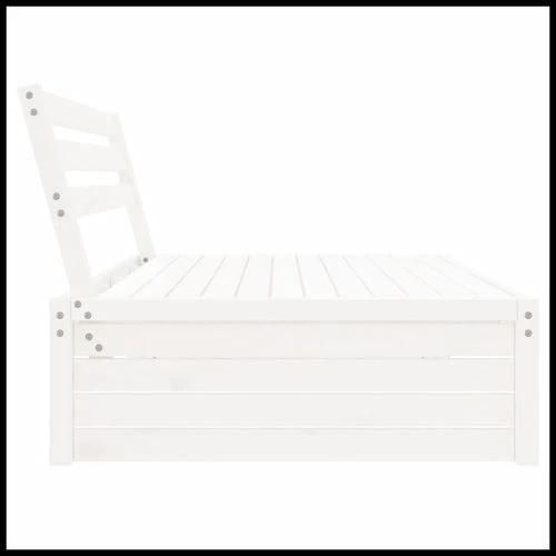 vidaXL Garden Middle Sofa 120x80 cm Solid Pine Wood with Slatted Design for Outdoor Relaxation by vidaXL