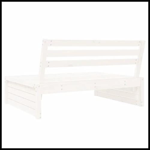 vidaXL Garden Middle Sofa 120x80 cm Solid Pine Wood with Slatted Design for Outdoor Relaxation by vidaXL