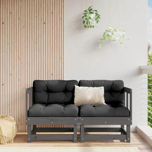 vidaXL vidaXL Garden Corner Sofa with Cushions in Solid Pine Wood for Stylish Outdoor Relaxation - Garden Sofa Sets