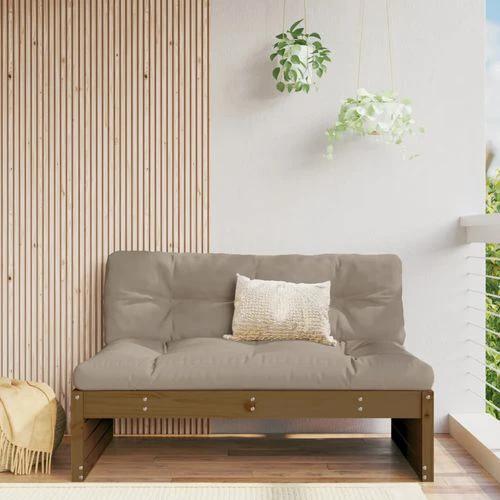 vidaXL vidaXL Garden Middle Sofa 120x80 cm Solid Pine Wood with Slatted Design for Outdoor Relaxation - Garden Sofa Sets