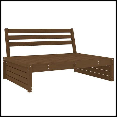 vidaXL vidaXL Garden Middle Sofa 120x80 cm Solid Pine Wood with Slatted Design for Outdoor Relaxation - Garden Sofa Sets
