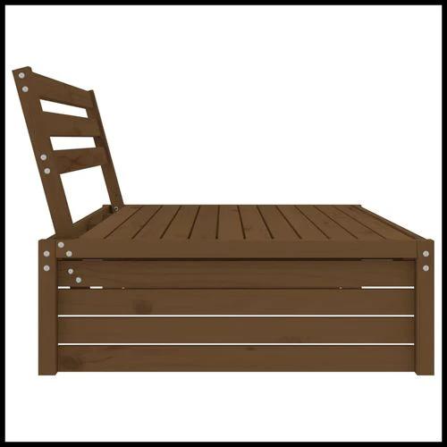 vidaXL Garden Middle Sofa 120x80 cm Solid Pine Wood with Slatted Design for Outdoor Relaxation by vidaXL