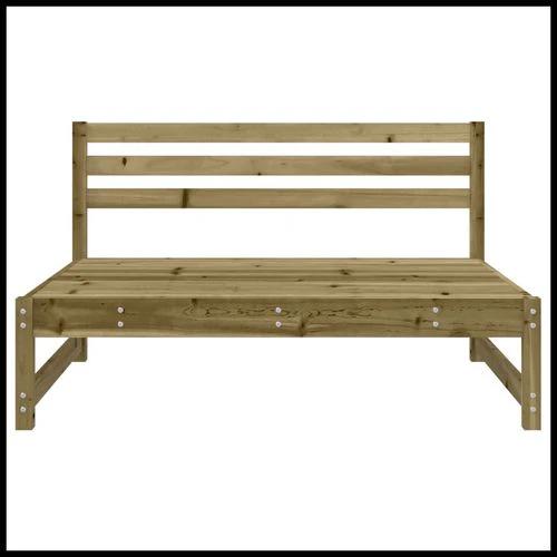 vidaXL Garden Middle Sofa 120x80 cm Solid Wood Pine with Slatted Design for Outdoor Relaxation by vidaXL