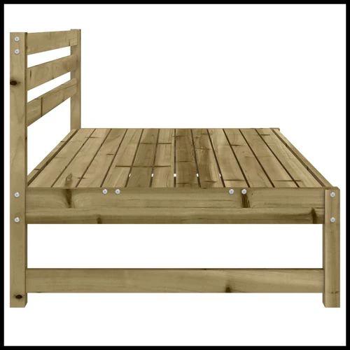 vidaXL Garden Middle Sofa 120x80 cm Solid Wood Pine with Slatted Design for Outdoor Relaxation by vidaXL