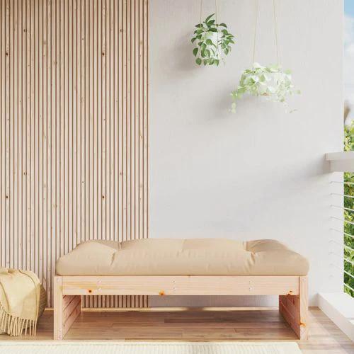 vidaXL vidaXL Garden Middle Sofa 120x80 cm Solid Pine Wood with Slatted Design for Outdoor Relaxation - Garden Sofa Sets